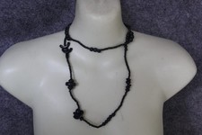 LANGE HALSKETTE DUNKEL GRAU 92