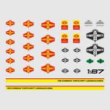 Waterslide Decal 1:87 DDR VEB