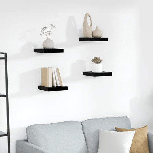 Wandvitrinen regale 4er set - wandvitrinen,