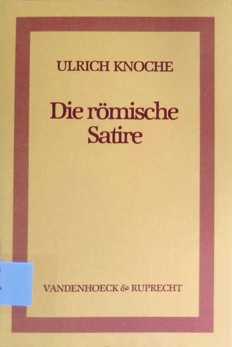 Die römische satire - römische,