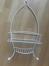 Weisses Badregal | Hängeregal | Ablagekörbchen | Duschablage Regal