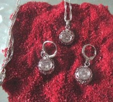 925 Silber Schmuck Set Zirkon