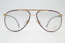Vintage Brille Carrera 5338 43 Gold Rot Oval Brillengestell eyeglasses