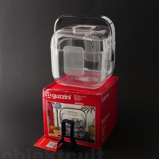 Vintage Guzzini Amanda Eiskübel Eiseimer Eisbehälter Chrom Acryl in OVP neuw.