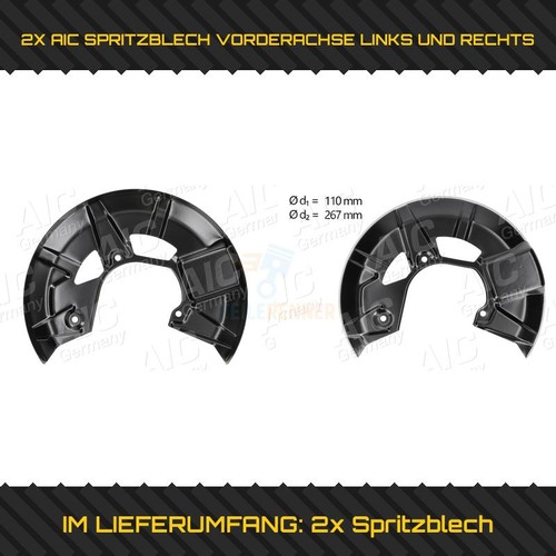 Aic spritzblech - 2x,
