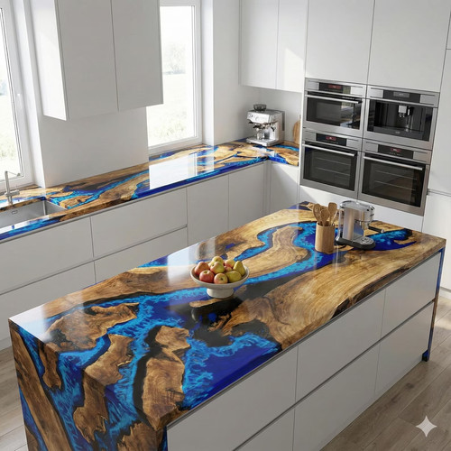 Walnuss epoxid river - walnuss,