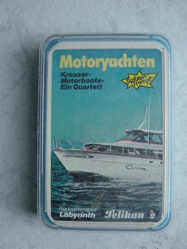 Motoryachten quartettspiel - motoryachten, -quartettspiel