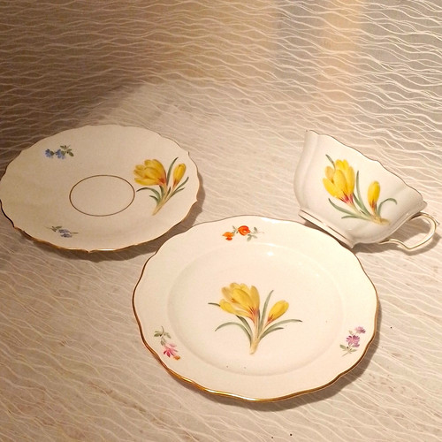 Meissen kaffee gedeck bunte - kaffee,