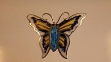 Schmetterling Emaille Brosche
