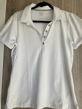 Polo Shirt Golf Adidas Gr. 14, Weiß Logo, Adipure Funktion Stretch 14%