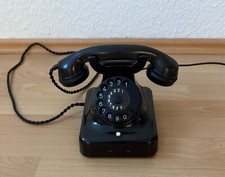 Wählscheibentelefon W48 analog aus Bakelit mit Erdtaste, Tischtelefon