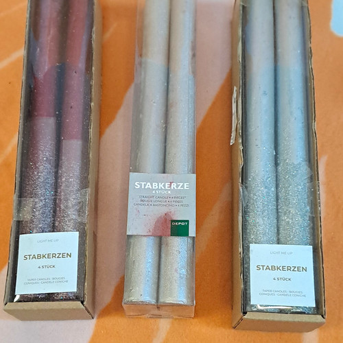 Depot stabkerzen 4er set grau - depot,