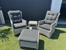Destiny Gartenlounge-Set CASA RELAX CASA,2x Sessel,1x Fußhocker,1x Beistelltisch