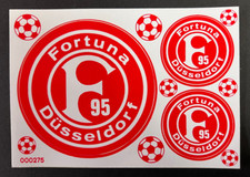 Fortuna Düsseldorf Aufkleber Sticker Set - 3 Logos Bundesliga Fussball #1076