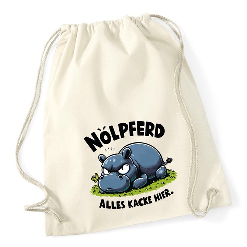 Turnbeutel nölpferd alles - nölpferd,,