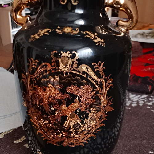 Limoges vase schwarz und - limoges,