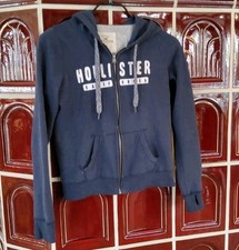 Hollister Hoodie Gr. S/M Blau Taubenblau Sweatjacke Kapuzenjacke Hoodie RV 🧥TOP