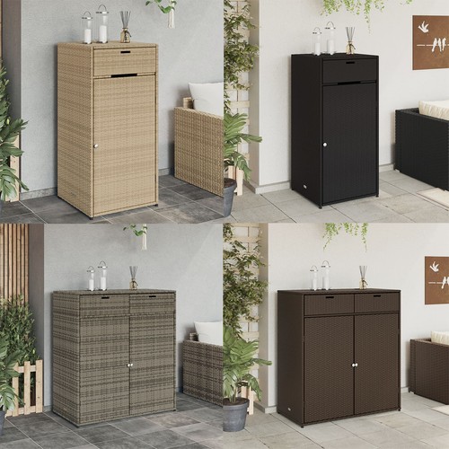 Gartenschrank poly rattan - gartenschrank,