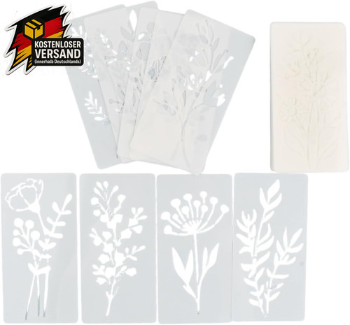 Blumen schablonen set für diy - schablonen,