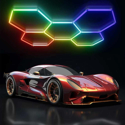 Remote hexagon led - lights, rgb