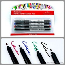 4x Permanent Marker 4 Farben