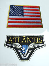 Stargate SG-1 Atlantis Team Patch Set mit US Flagge