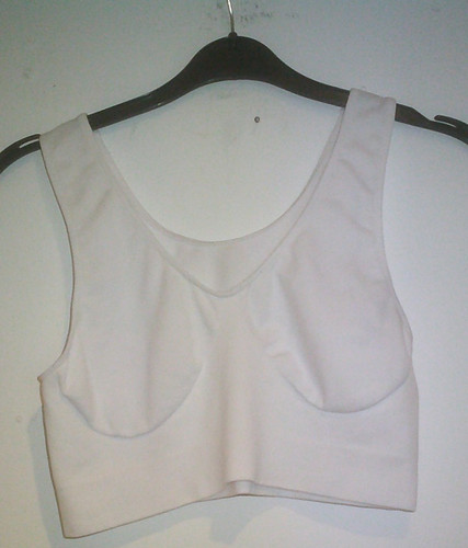 Sport bustier weiß - weiß, mit