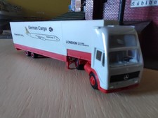 MB 1:87 Sattelzug  Auflieger Flughafen Zulieferer, German Cargo