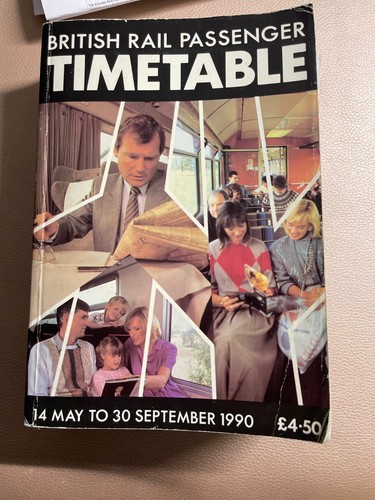 British rail timetable - rail,