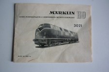 Original Anleitung, Beschreibung  für MÄRKLIN 3021 - vintage V 200