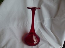 Zalloni rote Glasvase oben