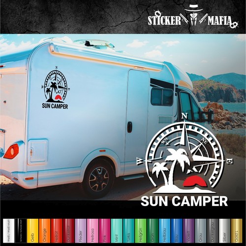 Aufkleber sun camper - aufkleber,