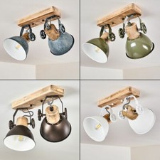 Retro Holz Decken Leuchten