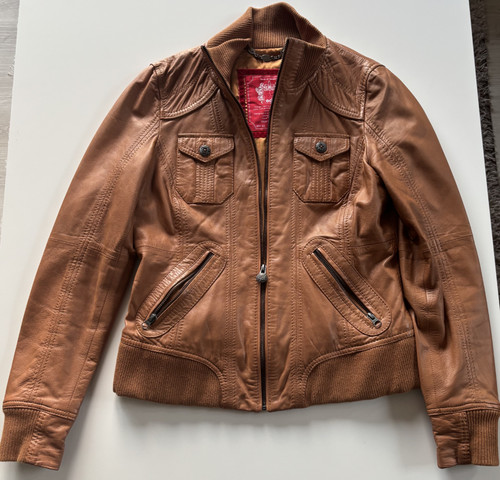 Edc lederjacke größe - lederjacke, m