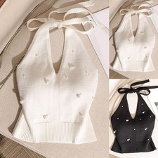 Perlen Neckholder Weste Stil