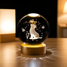 3D Kristallkugel Nachtlicht