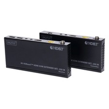 DIGITUS HDMI KVM Extender Set 150m HDBaseT 4K/60Hz PoC IR schwarz