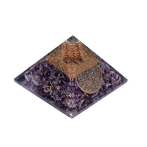 Orgonit pyramide amethyst - pyramide,