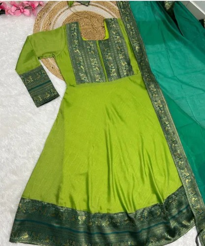 Damen anarkali kleid stilvoll - kleid,