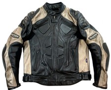TRIUMPH Warrior Biker Motorrad Lederjacke 56 XL