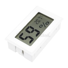 Mini Digital LCD Indoor Temperature Humidity Meter Thermometer Hygrometer White