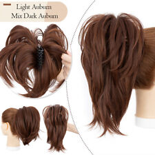 Klammer Pferdeschwanz Clip in Haarverlängerung Dutt Natürlich wie Echt Haarteil