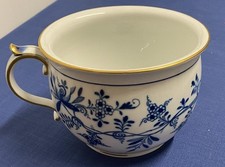 Antiker Nachttopf Zwiebelmuster Goldrand Porzellanmanufaktur Meissen Knaufzeit
