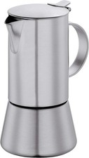 CILIO Espressokocher AIDA für 6 Tassen aus Edelstahl matt