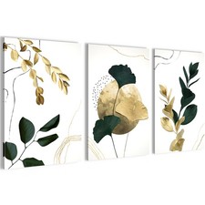 Wandbilder Set Blätter