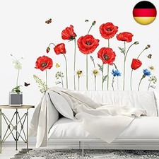 decalmile Wandtattoo Mohnblume