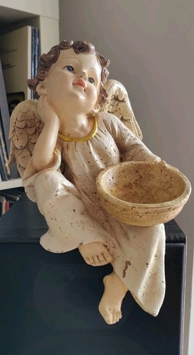 Engel mit schale kantenhocker - mit,