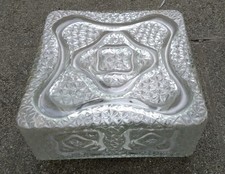 Deckenlampe,Wandlampe, Glas 22x22cm Vintage Quadratisch