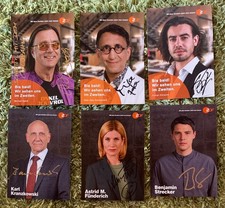 6 Autogrammkarten Soko