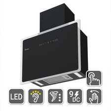 KKT KOLBE Dunstabzugshaube 60cm Umluft Abluft Wandhaube Schwarz Gestensteuerung